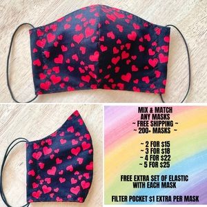 Face Mask ~ 100% Cotton ~ Elastic String